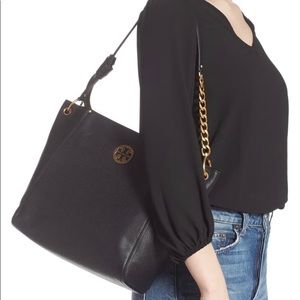 Tory Burch Everly Leather Hobo